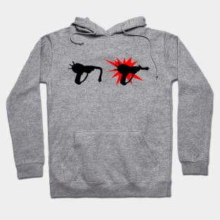 Zombie Pack-a-Punched Ray Gun on Yellow Hoodie